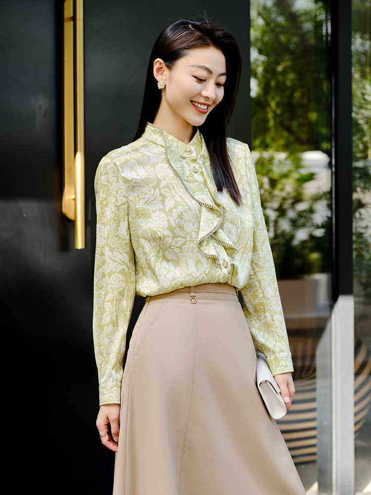 Silk Blouse | Green