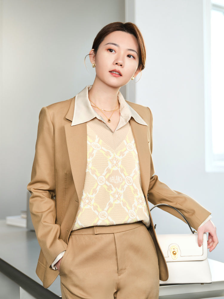 Office Style Blazer | Camel