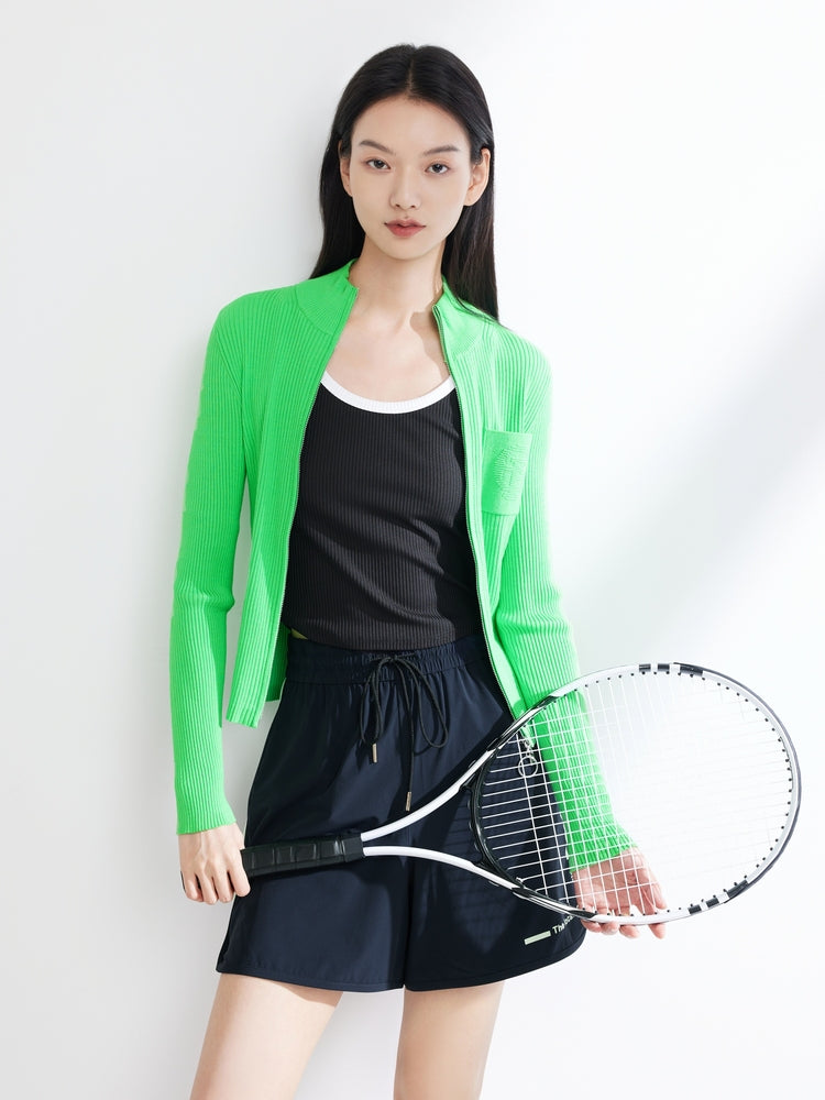 Knitted Cardigan | Green