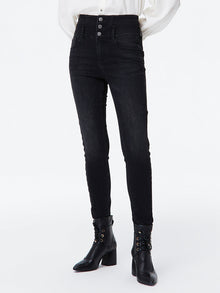 Springy Cropped Jeans | Grey