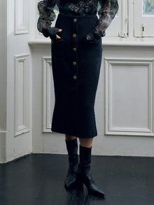 Parisian-Style Skirt | Black
