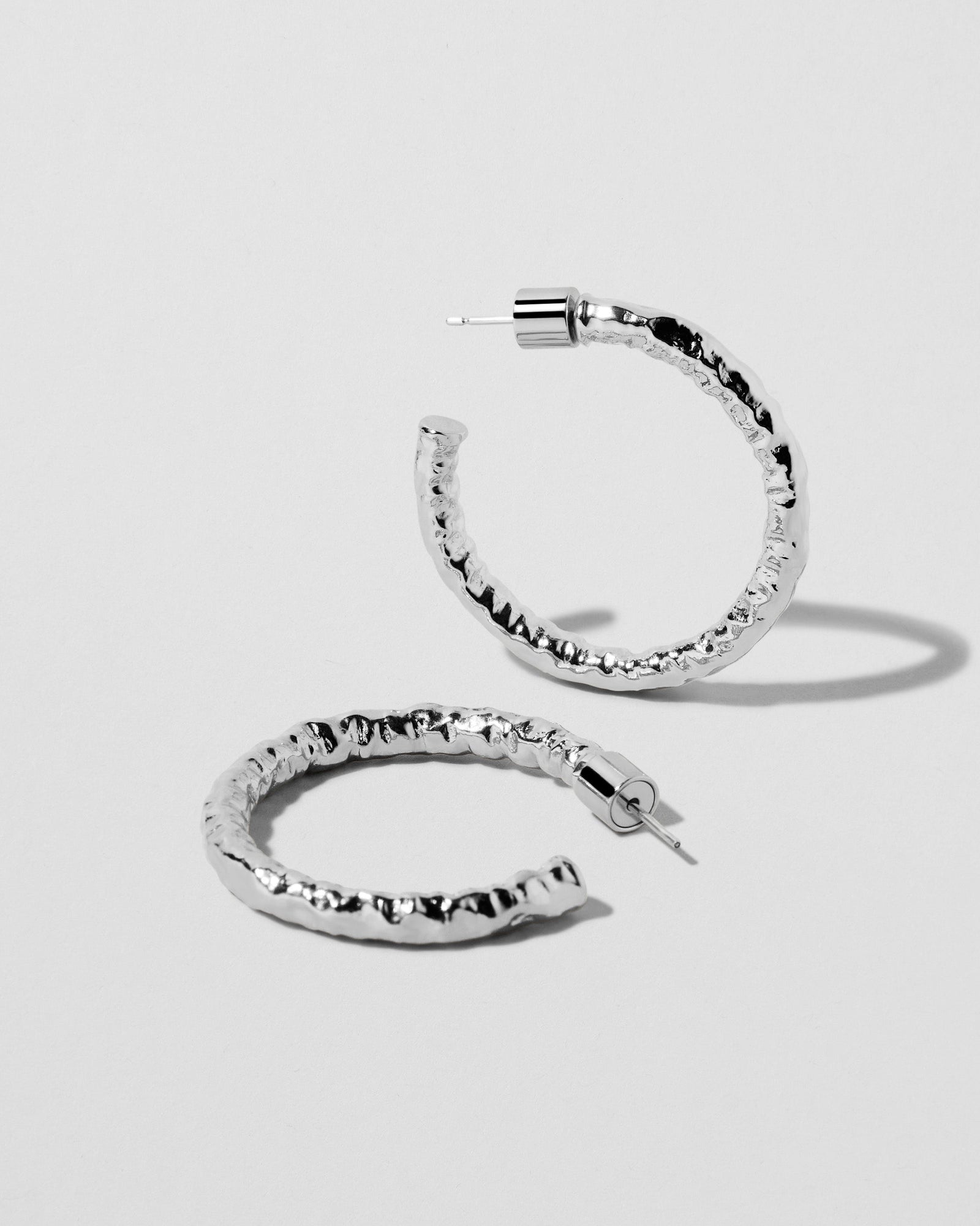 1" Hailey Mini Hoops | Silver