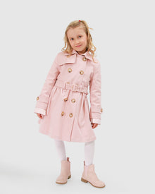 Kids | Miss Sunshine Trench Coat | Blush Pink