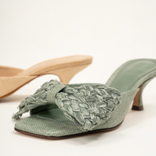 Lienne Straw Sandal | Green
