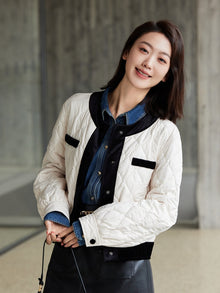 Lightweight Short Cotton Jacket | Beige