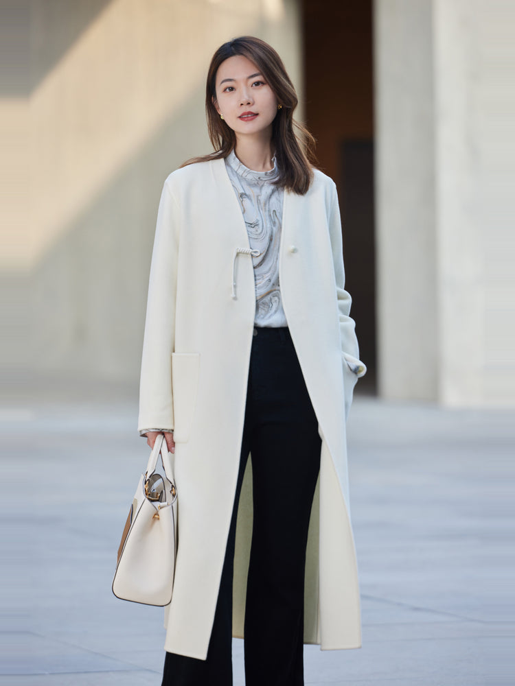 Wool Coat Outerwear | White