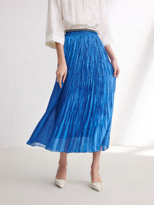 High-Waisted Skirt | Blue