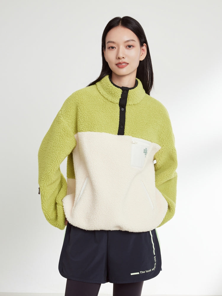 Velour Casual Jacket | Green