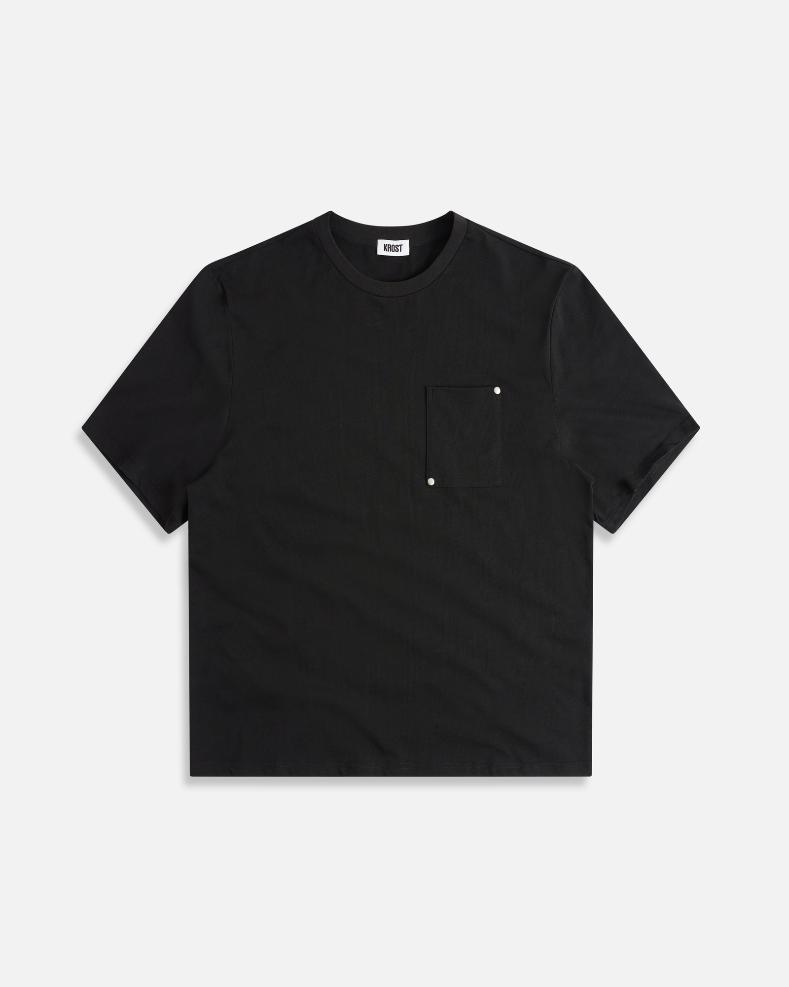 Oversized Rivet Tee | Black