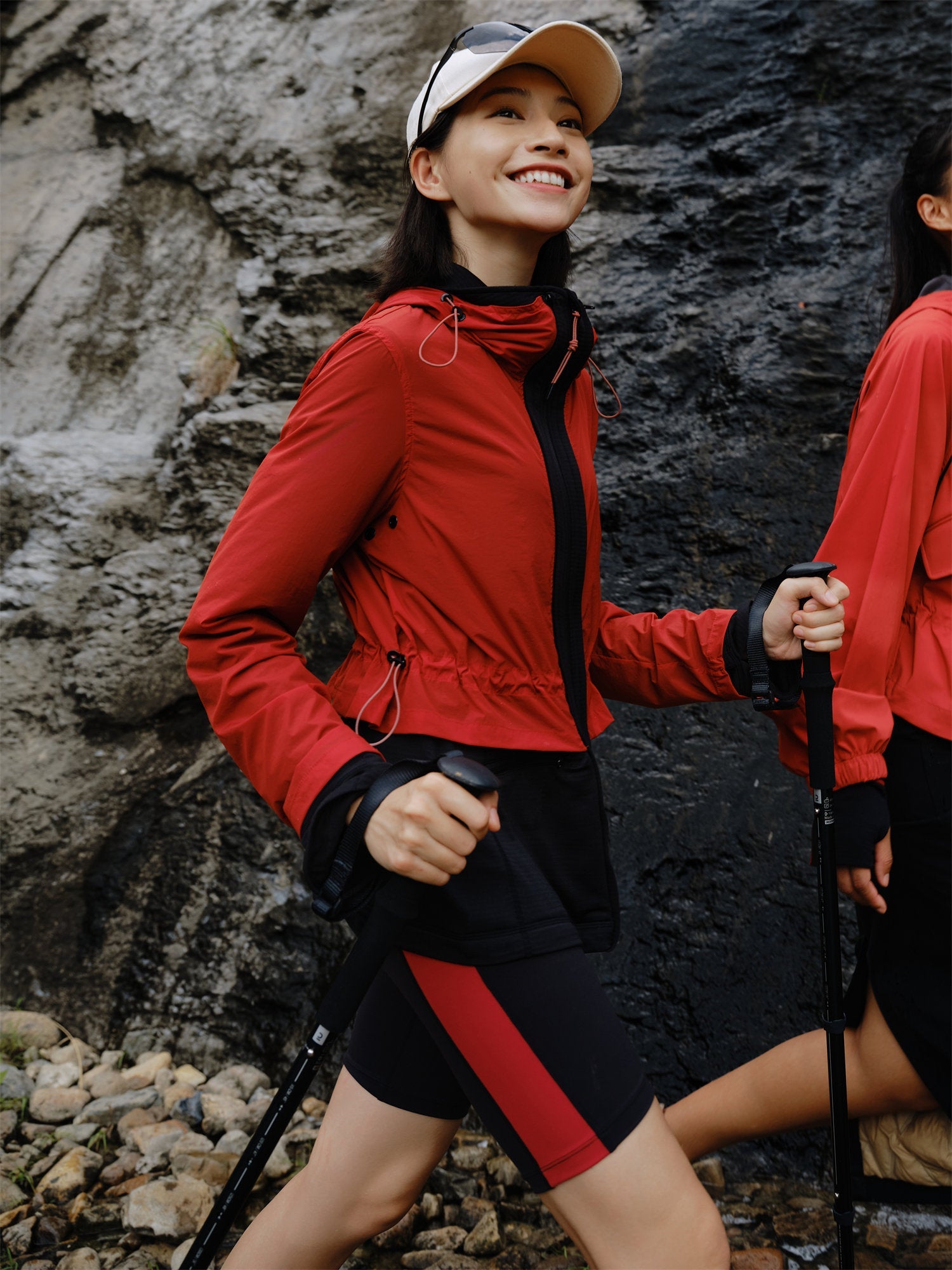 Hooded Sports Jacket | Red