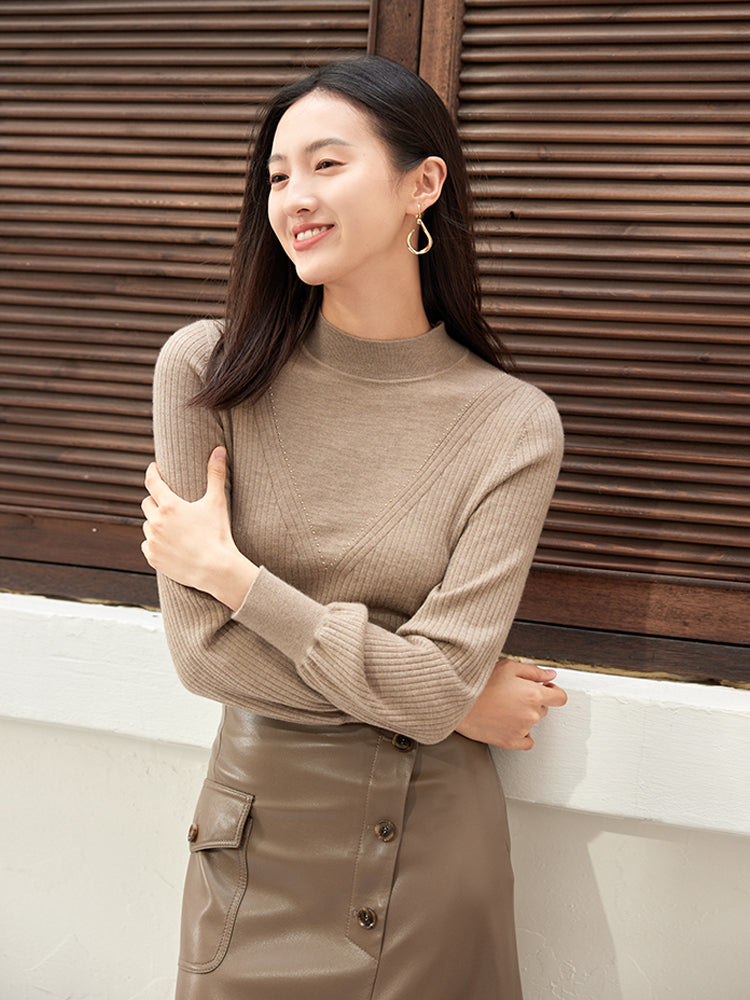 Cashmere Knit Top | Camel