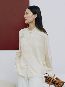 Chinese Aesthetics Blouse | Beige
