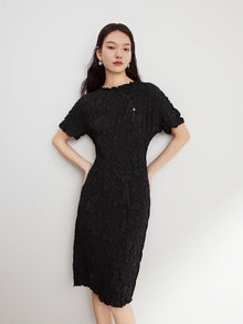 Chinese-Style Maxi Dress | Black