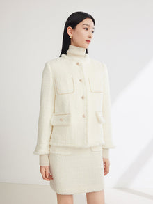 Parisian-Inspired Cotton Jacket | White