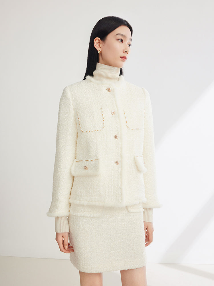 Parisian-Inspired Cotton Jacket | White