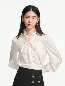 Silk Blouse | White