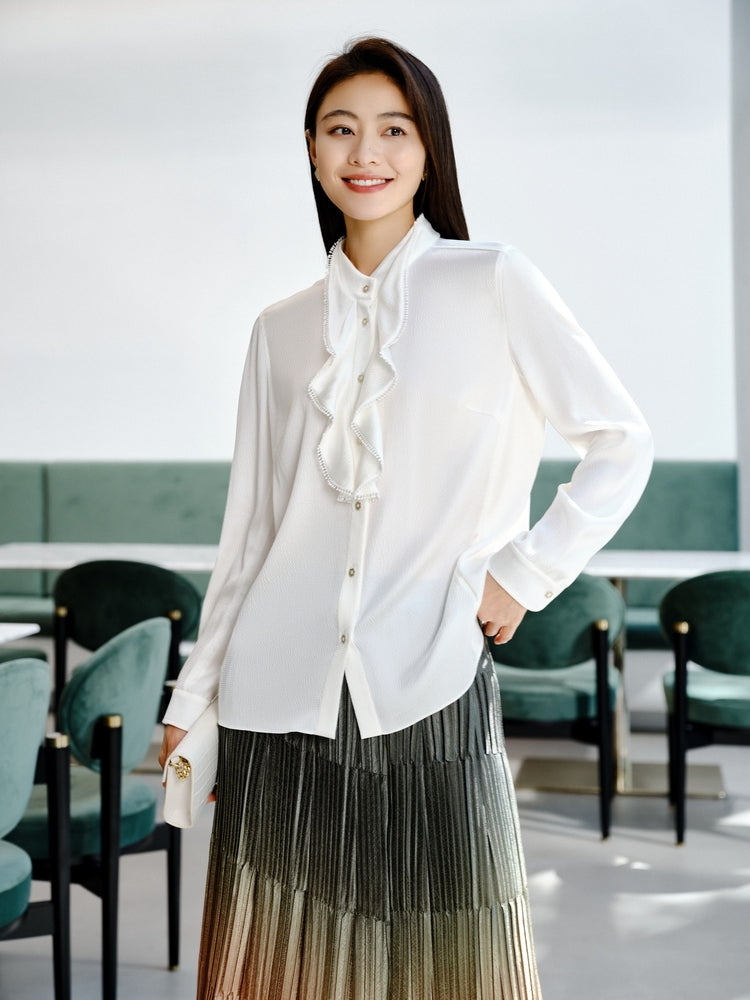 Mulberry Silk Shirt | White
