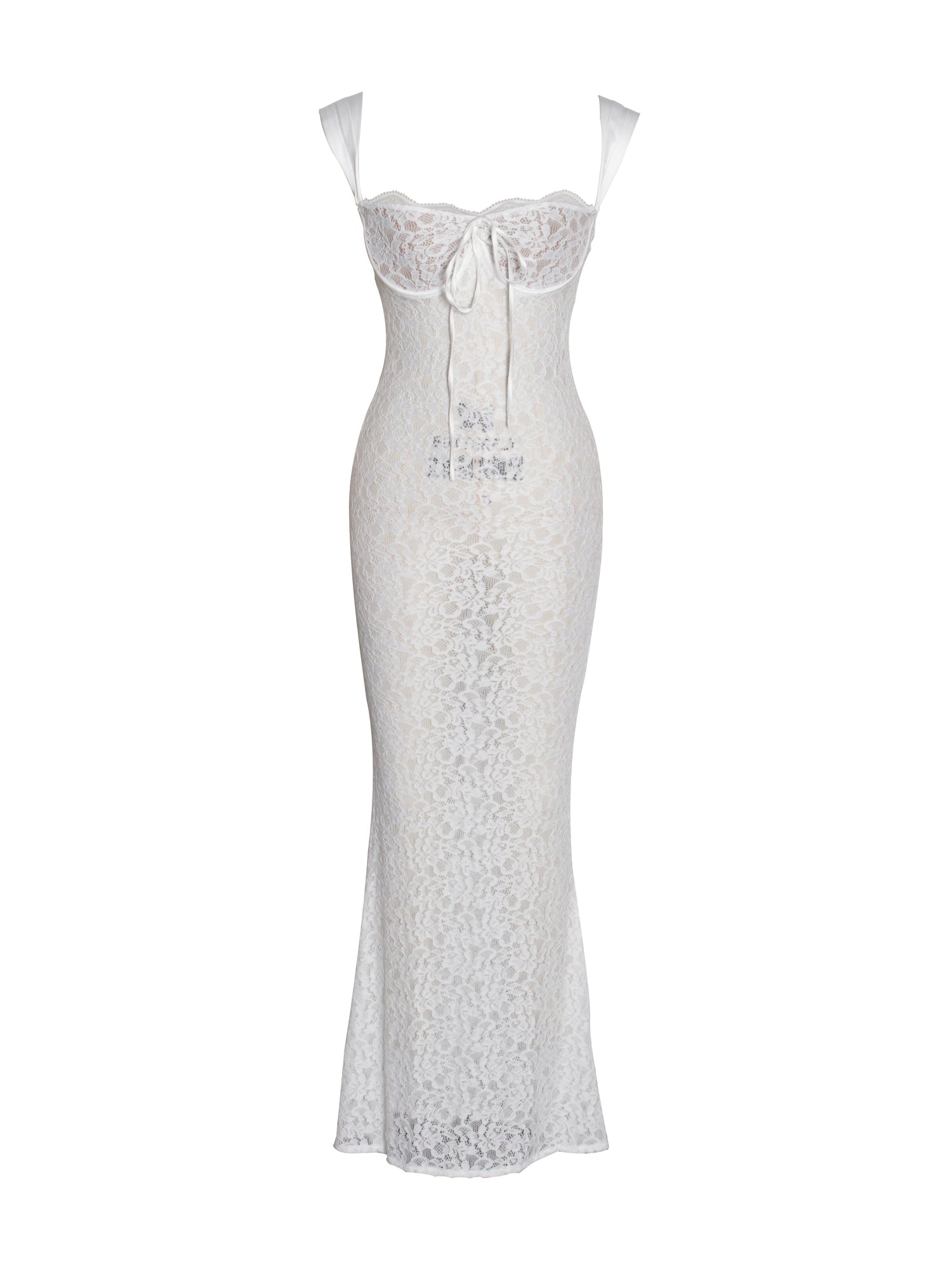 Veronica Lace Maxi Dress | White