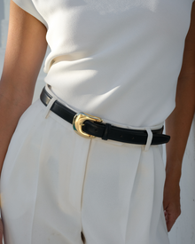 No. 8 Belt | Black-Gold