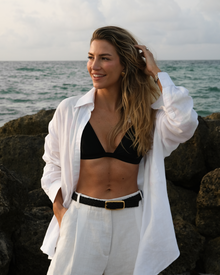 Raffia Belt | Black-Raffia-Gold