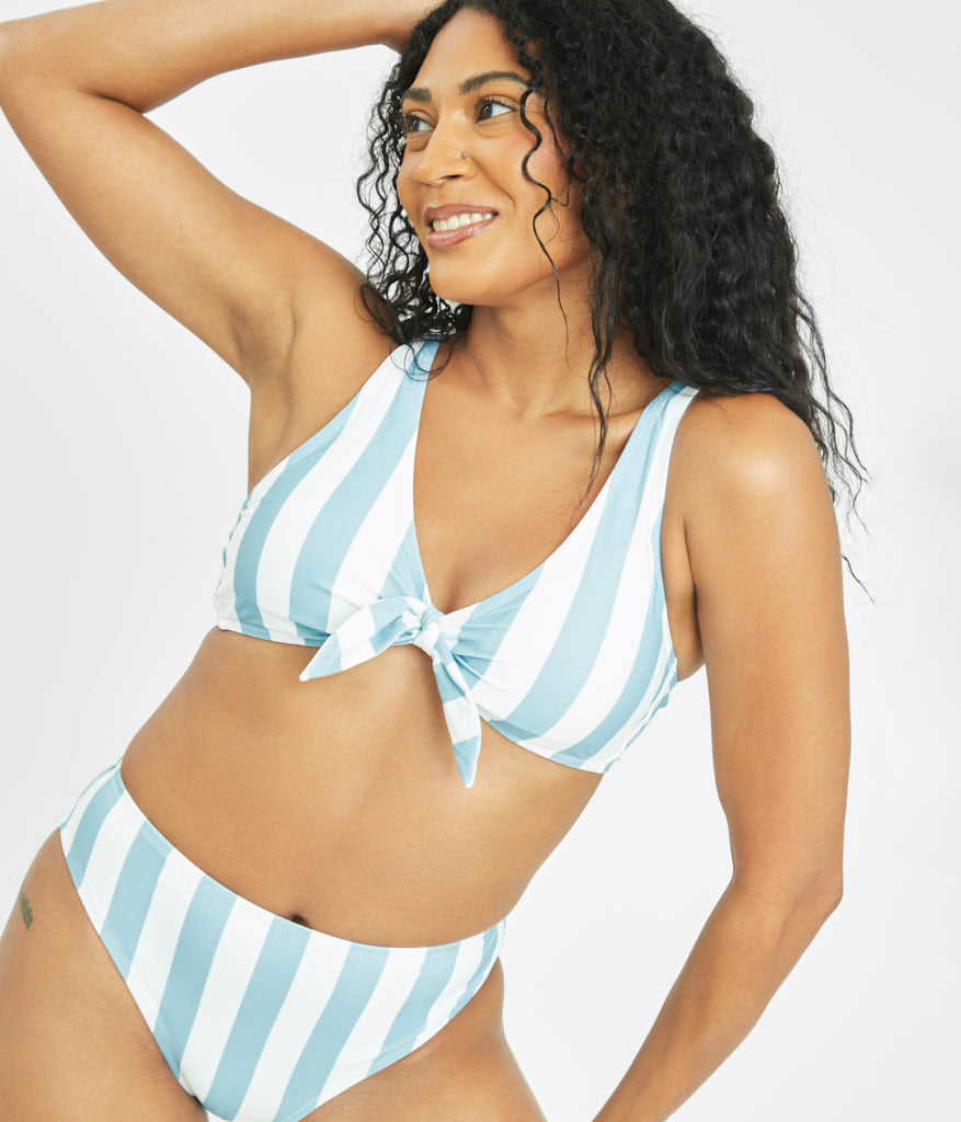 The Swim Plunge Bralette | Cabana Stripe