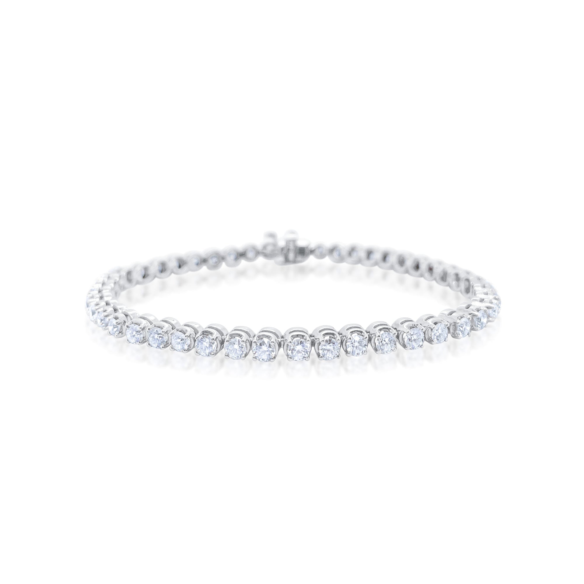 5 Carat Lab Tennis Bracelet 14Kt White Gold 7 Inches | White Gold