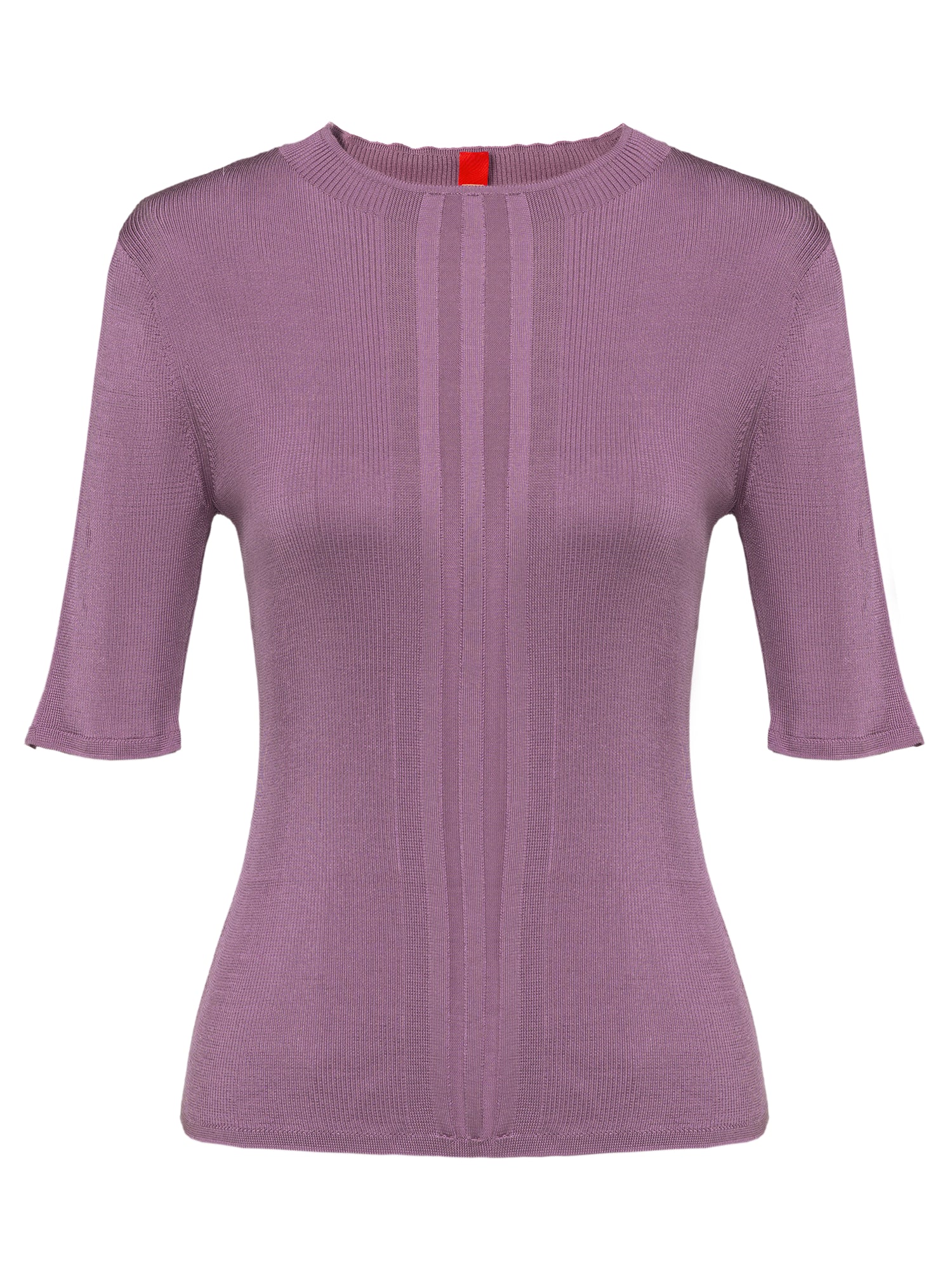 Silky Knitted Top | Purple