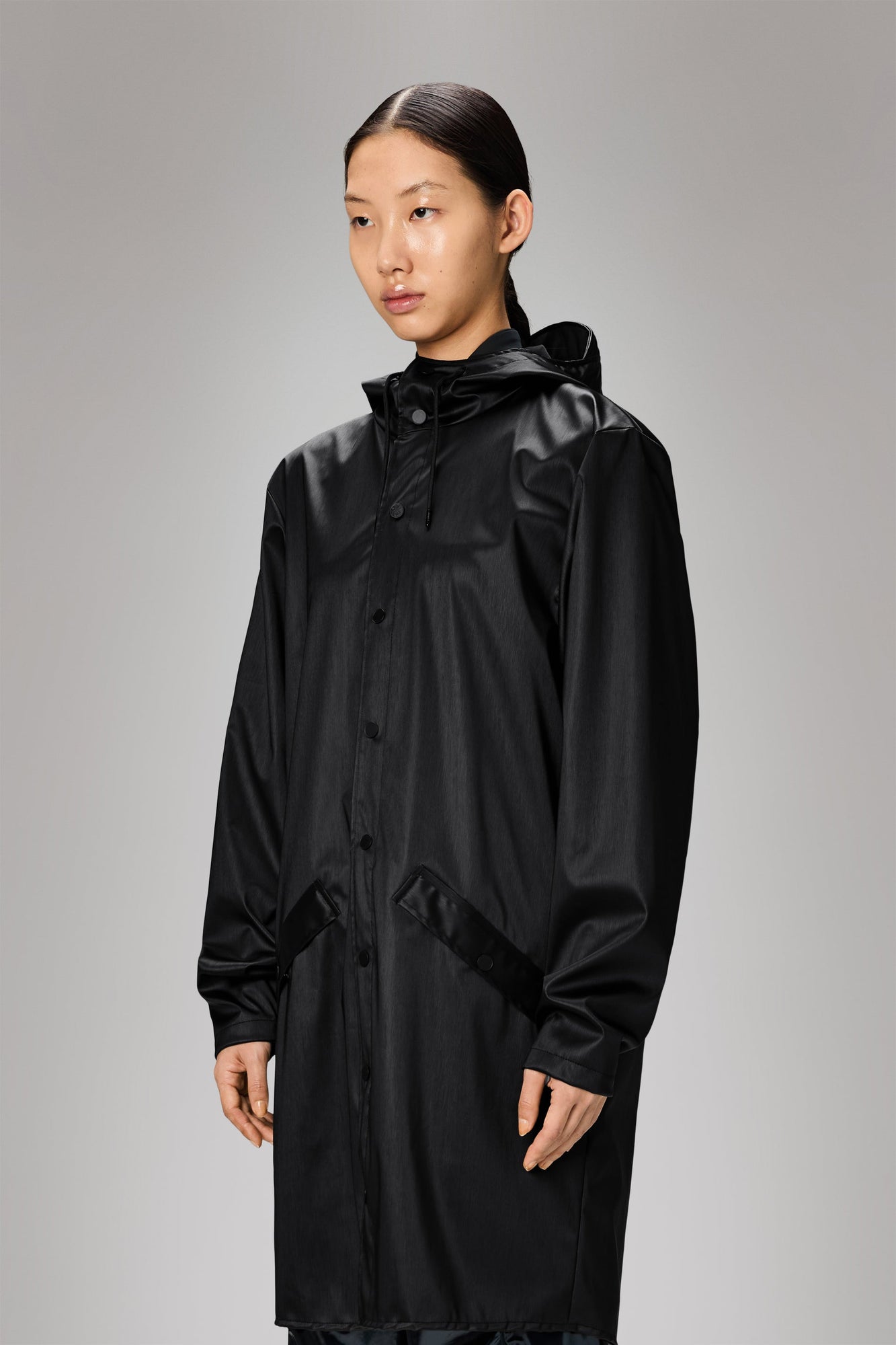 Unisex | Long Jacket | Black Grain