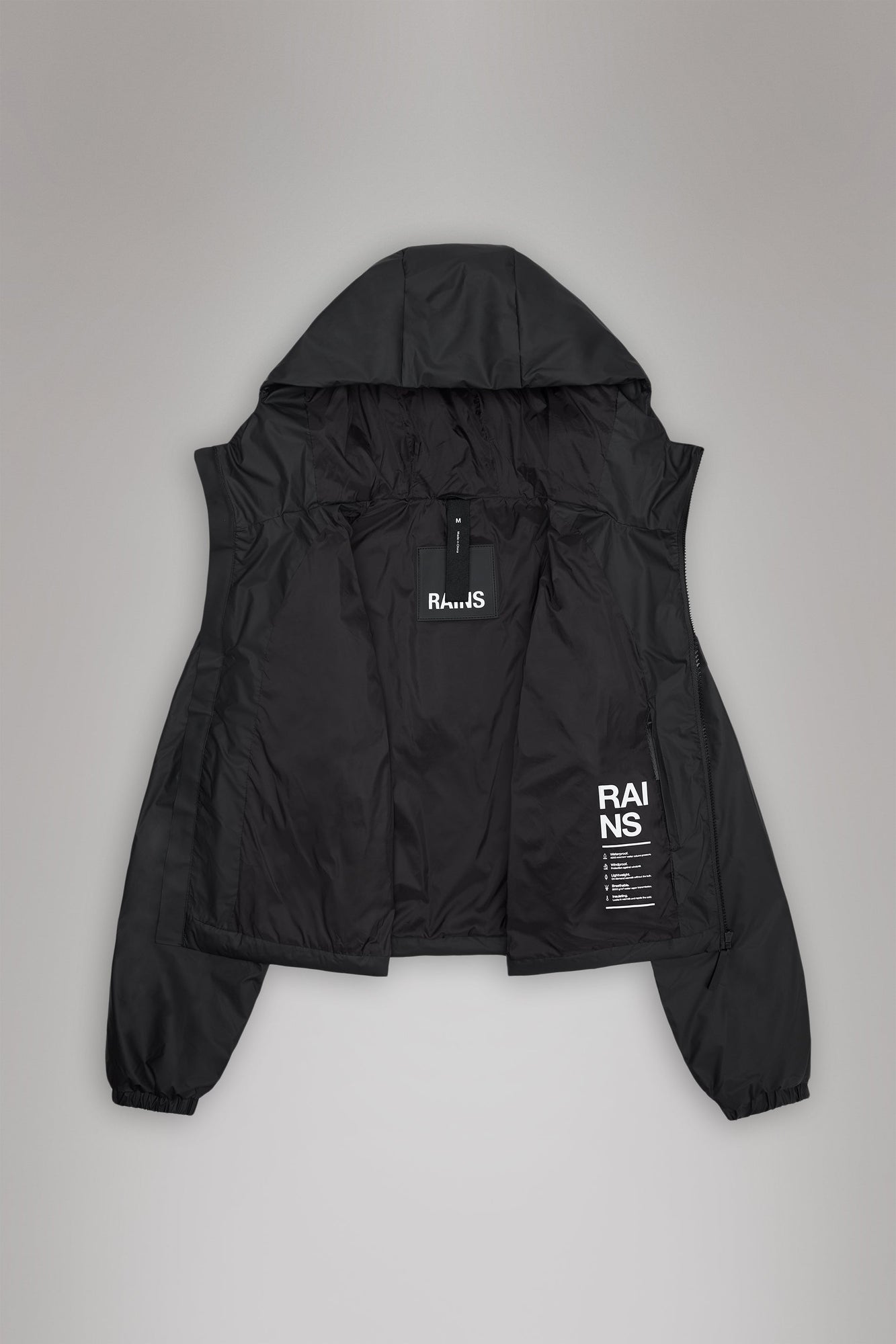 RAINS Lohja Short Insulated Jacket Coal Jacket
