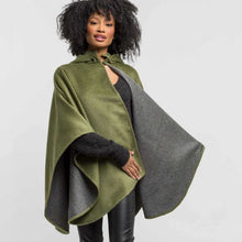 Unisex | Mao Suri Cape | Hunter / Dark Grey