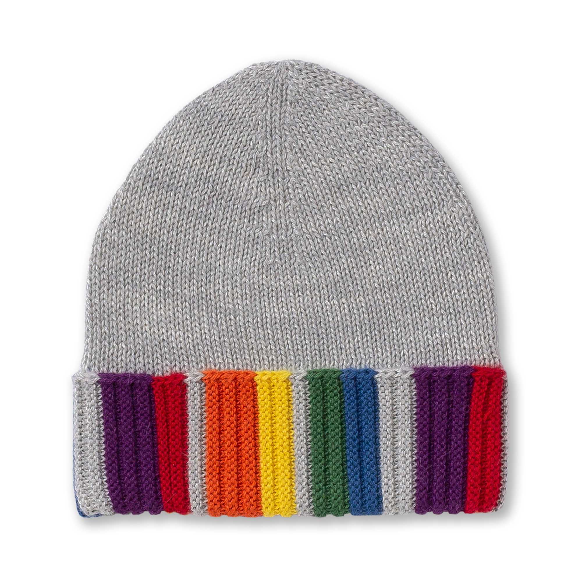 Womens | Rainbow Hat | Pearl Grey / Rainbow