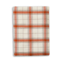 Aberdeen Throw | Ivory / Orange