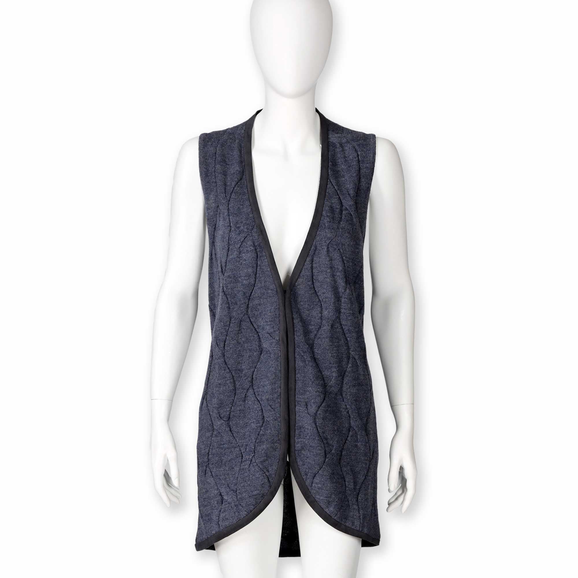 Womens | Chloe Alpaca Vest | Denim