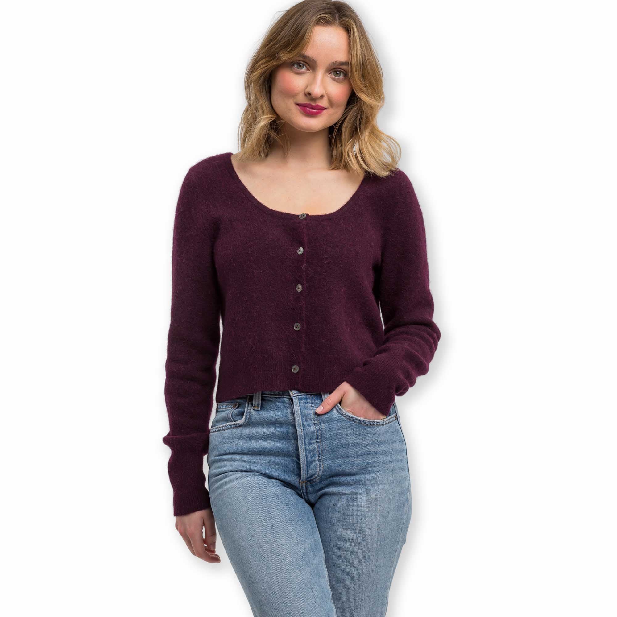 Womens | Blaine Cardigan | Merlot
