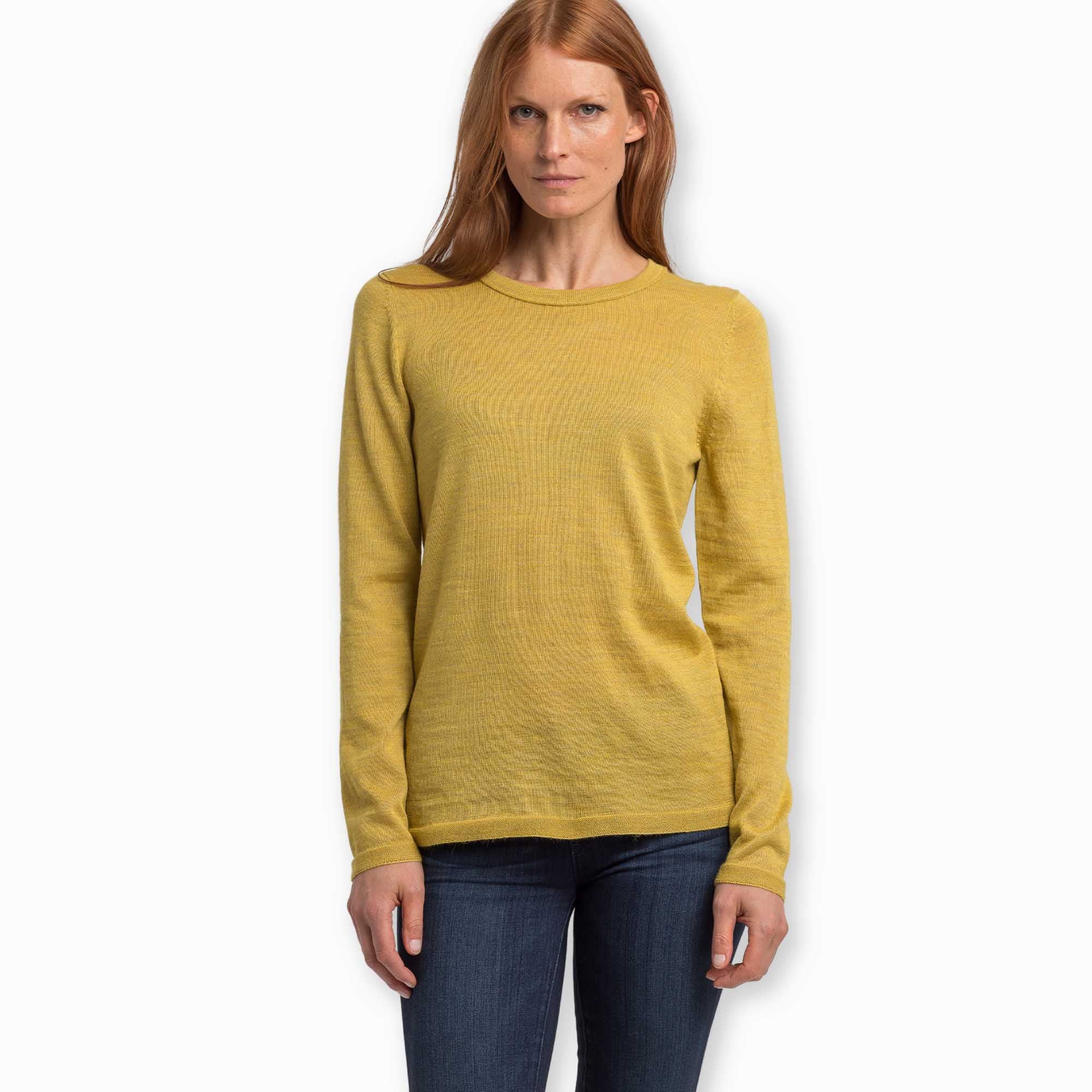 Women | Crew Neck Sweater for Women | French Yellow