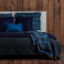 Aberdeen Euro Pillow | Velvet Green / Indigo
