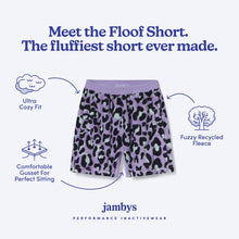 Sherpa Fleece Short | Lavender Leopard