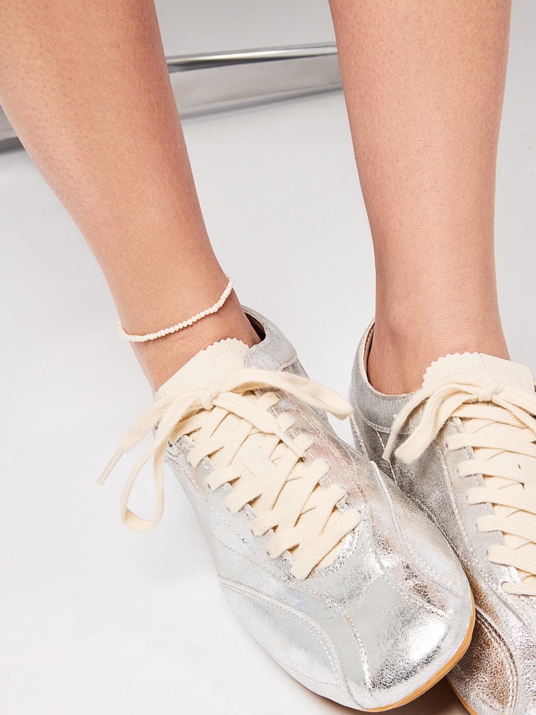 14K Gold Plated Freshwater Pearls Summer Sea Beach Anklet Chain Anklets For Women Ana Luisa Crew Milly