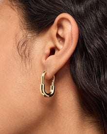 Brynley Large Hoops | 14K Gold on Brass
