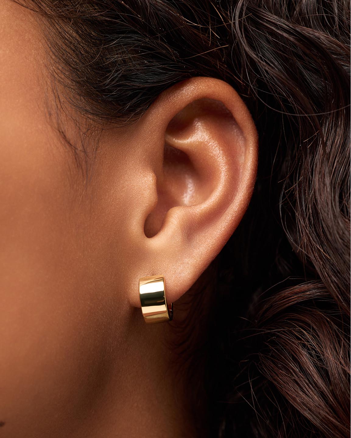 Eden Hoop Earrings | 14K Gold on Brass
