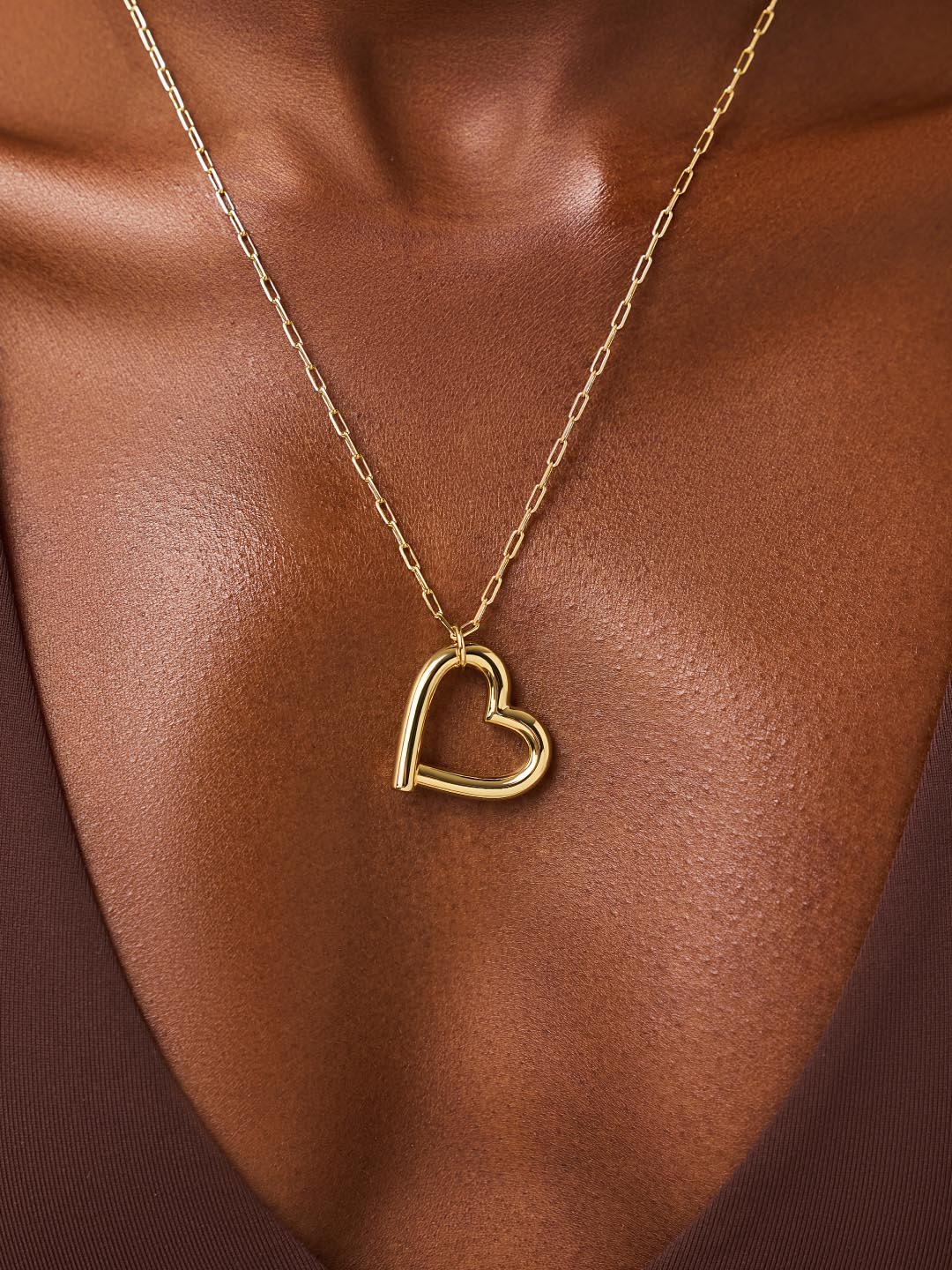 Heart Necklace - Delilah | 14K Gold on Brass