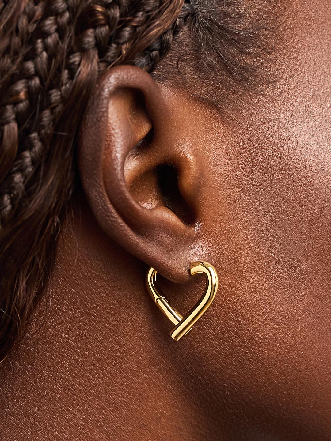 Heart Earrings - Keilan | 14K Gold on Brass