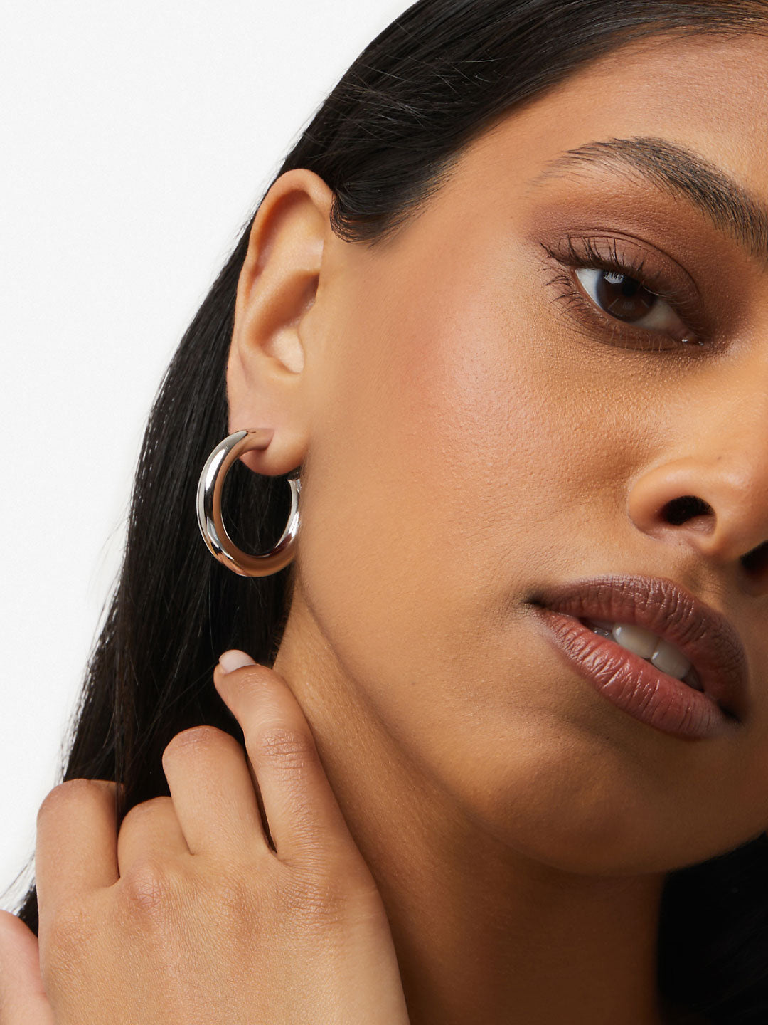 Tia Small Hoop Earrings | Sterling Silver