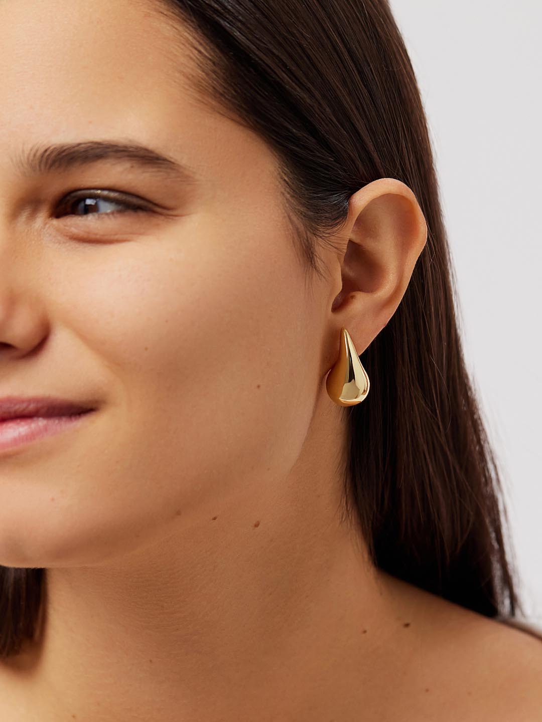 Gold Statement Earrings - Kiara | 14K Gold on Brass