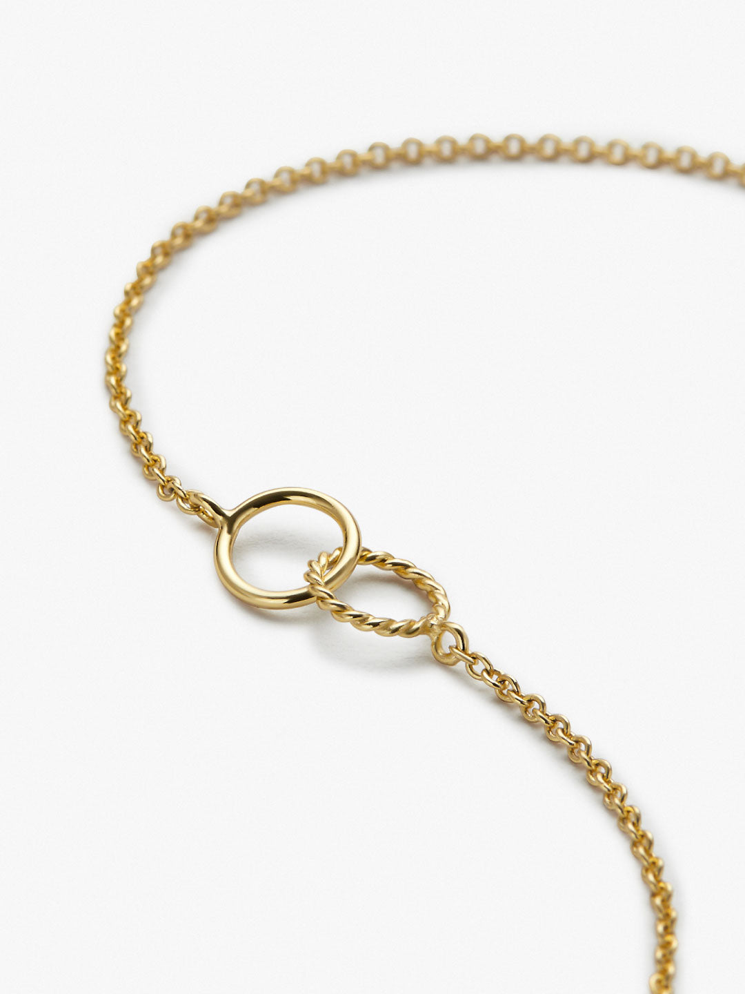 Interlocking Circles Necklace - Sam | 14K Gold on Sterling Silver