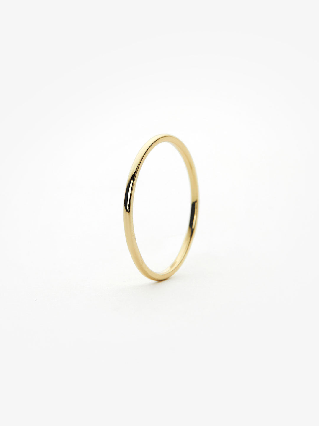Gold Band Ring - Stephanie | 14K Gold on Sterling Silver