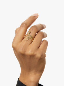 Ana Luisa Jewelry Rings Medium Bands Gold Snake Ring Petra Gold