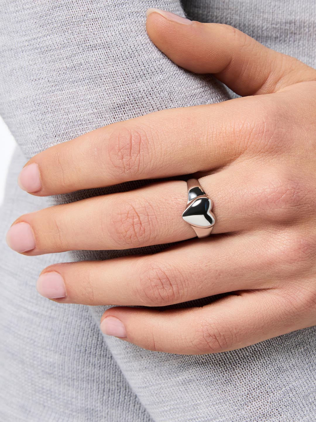 Heart Ring - Isla Silver | Stainless Steel