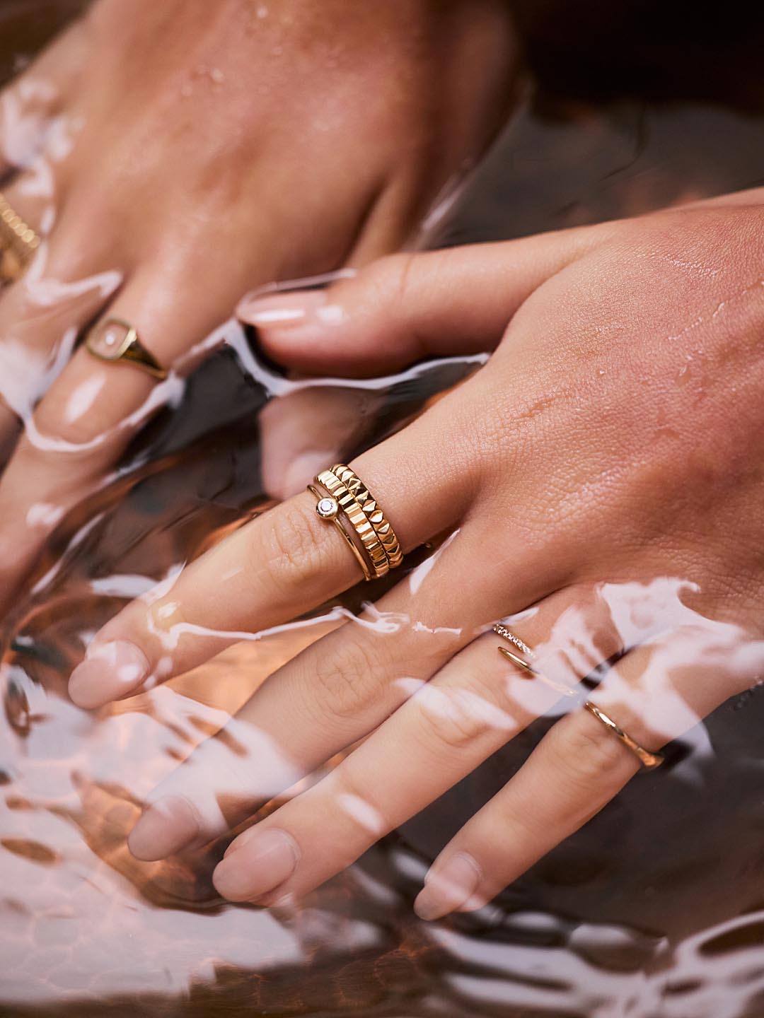 Slim Eclipse Ring | 10K Solid Yellow Gold