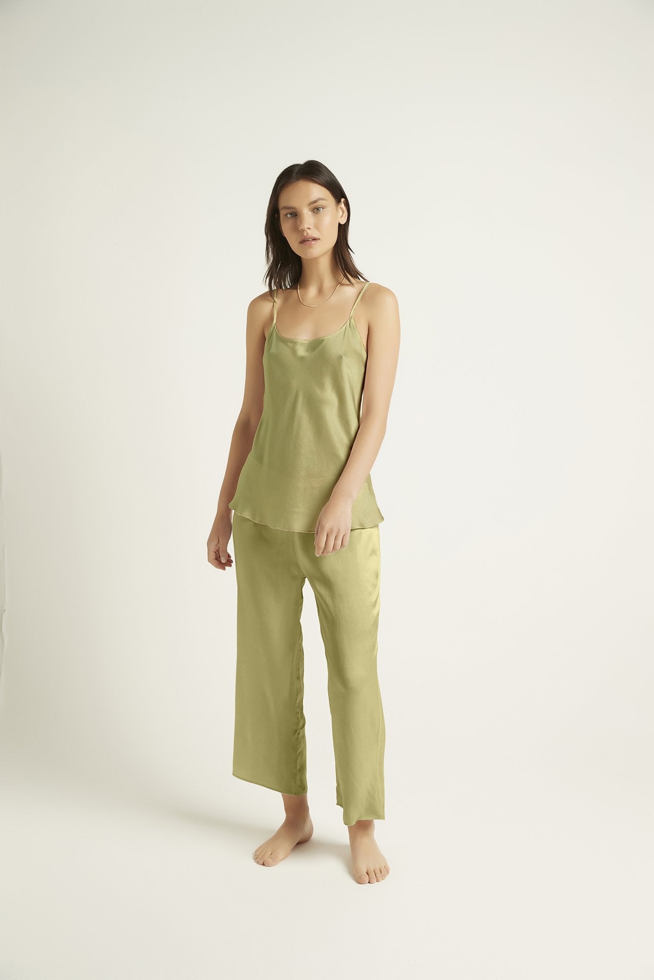 Washable Silk Cami | Burnt Olive